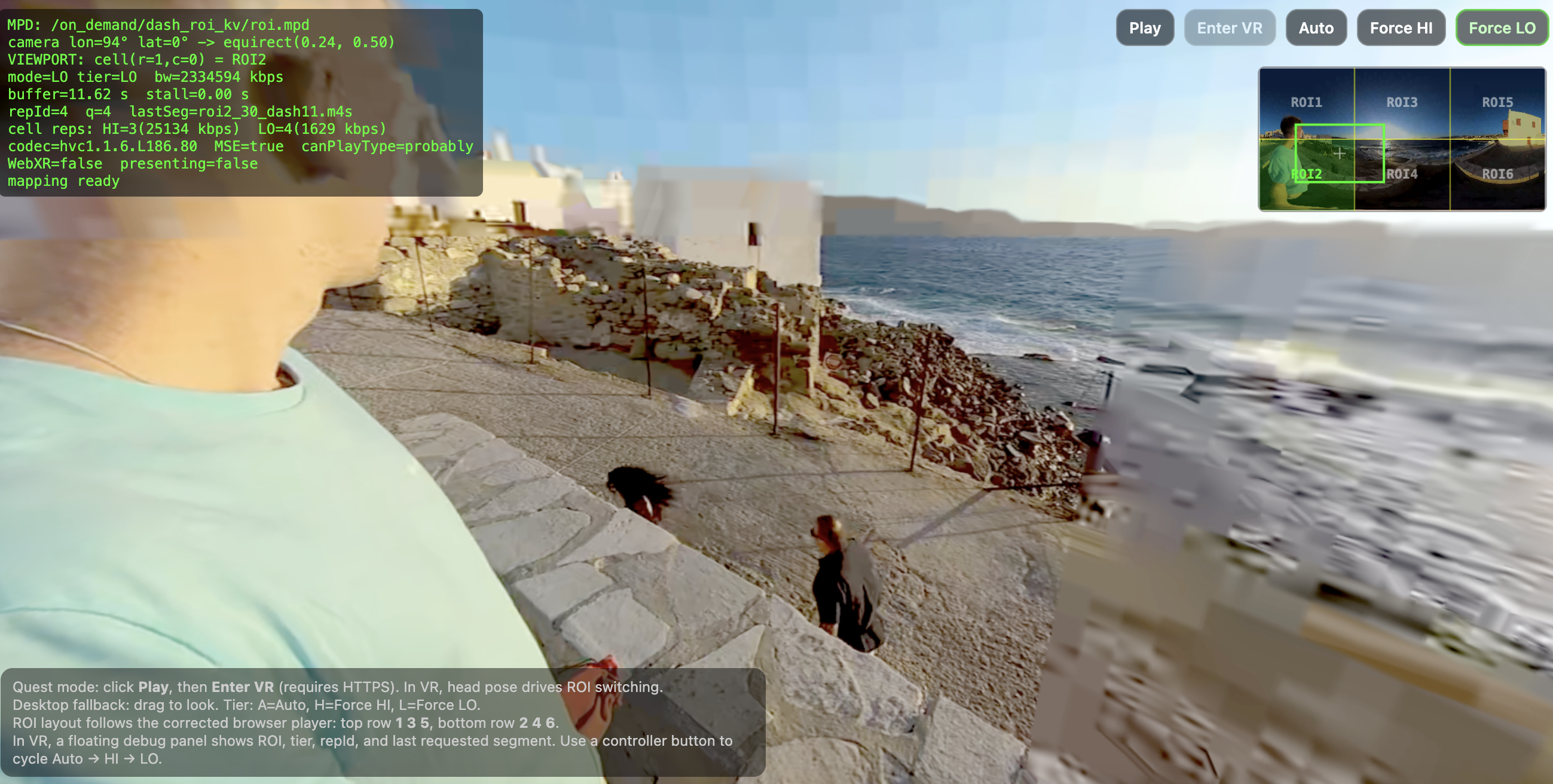 360° streaming project preview