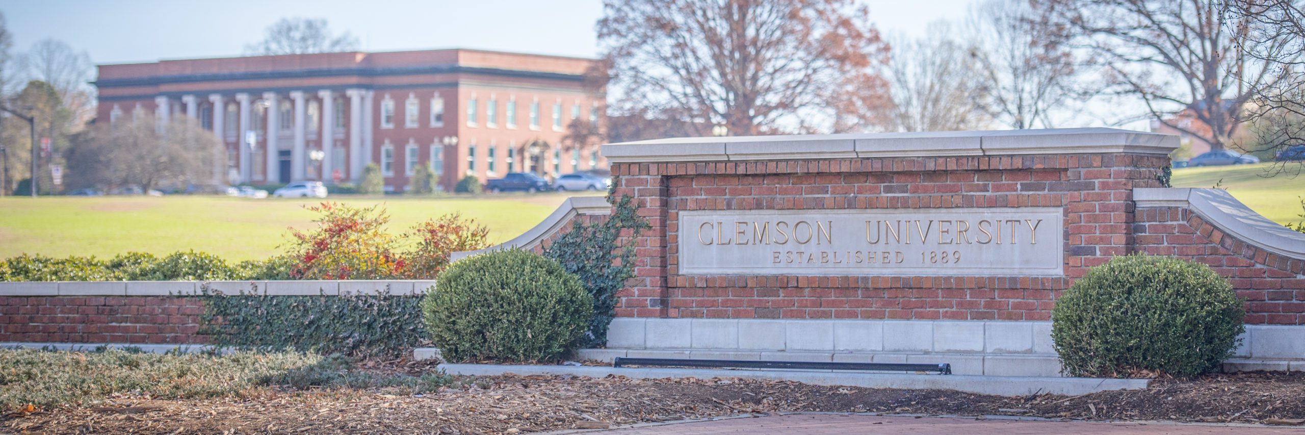 Clemson University campus banner